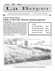 Journal communautaire La Boyer - Août 1988