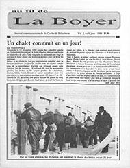 Journal communautaire La Boyer - Janvier 1989