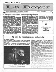 Journal communautaire La Boyer - Mai 1989