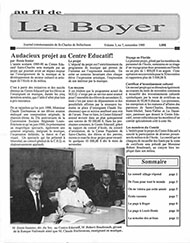 Journal communautaire La Boyer - Novembre 1989